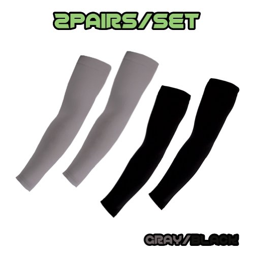 2 Pairs, Golf Sun Sleeves Arm Compression Cooling Sleeves UV Protective