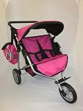 Mommy & me Twin Doll Jogger 9367B with Free Sports Bag & 2 BLANKETS