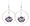 New York Mets - Mlb Floating Logo Hoop Earrings Image #1