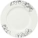 Forma Fine Bone China Rimmed Black Embossed 28cm Dinner Plate