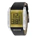 Diesel #DZ7077 Men's Leather Strap Chronograph Alarm Digital Watch
