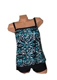Beach Native Swimwear Batik Blouson Bandeau PLUS SIZE Shortini Style Swimsuit