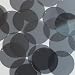 Round Sequin 40mm Smoke Gray Transparent Glossy and Matte Duo Two Sided Loose Couture Paillettes