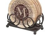 Thirstystone Dark Scroll Coaster Holder
