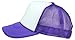 DALIX Two Tone Trucker Cap in Purple and White Hat