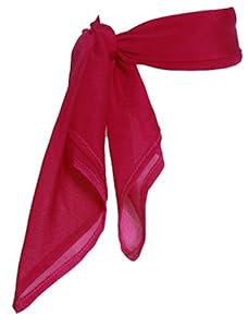 Hip Hop 50s Shop Vintage Style Sheer Chiffon Scarf (Shocking Pink)