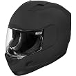 Icon Solid Rubatone Men's Alliance Street Bike Racing Motorcycle Helmet - Black / Large