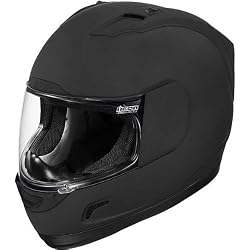 Icon Solid Rubatone Men's Alliance Street Bike Racing Motorcycle Helmet - Black