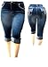 D&B PLUS SIZE WOMEN'S Stretch premium BLUE denim jeans shorts