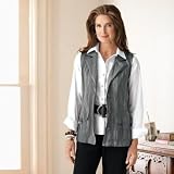 TravelSmith Womens City Safari Vest Beige S