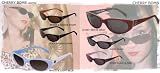 Tres Noir Optics Cherry Bomb Sunglasses Black+pink Frames / Smoke Cr39 Lenses Rockabilly 60's Womens Mod Punk