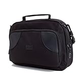 Portable DVD Player Headrest Mount Carrying Case w/ Adjustable Shoulder Strap & Accessory Storage Pocket by USA GEAR - Works with Sylvania SDVD9020B , Philips PD9000 , DBPOWER 9.5