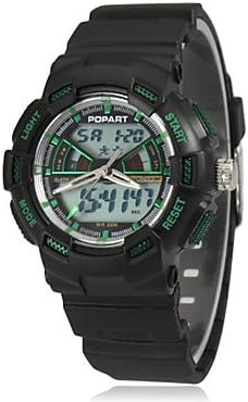 Watch Shout Children's Multi-Functional Round Dial Rubber Band Analog - Digital Wrist Watch (Assorted Color)