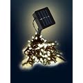 50er Solar LED Lichterkette Warmweiss