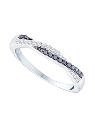 0.25CTW BLACK DIAMOND FASHION BAND