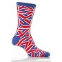 Mens 1 Pair SockShop Union Jack Design Cotton Rich Socks