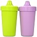 Re-Play Made in USA 2 Pack Sippy Cups for Toddlers, 10 Oz. - Reusable Spill Proof Cups for Kids, Dishwasher/Microwave Safe - Hard Spout Sippy Cups for Toddlers 3.13