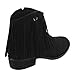 Reneeze AE17 Women's Side Zipper Fringe Low Block Heel Dress Ankle Booties