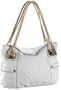 B. MAKOWSKY Princeton Shoulder Bag,White,one size