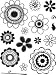 Sandylion - Kelly Panacci Collection - Clear Acrylic Stamps - Funky Flowers