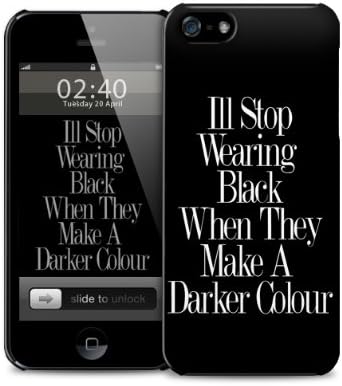 Ill stop wearing black made in chealse quote Apple iPhone 6 protective designer plastic skin / case (to fit 4.7 inch version)