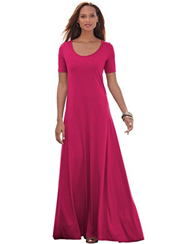 ... for Jessica London Womenâs Plus Size Tall Maxi Dress Berry Red,24 T
