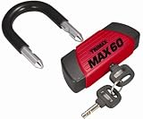 Trimax MAX60 Red Short Shackle U-Lock with PVC Sleeve