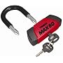 Trimax MAX60 Red Short Shackle U-Lock with PVC Sleeve