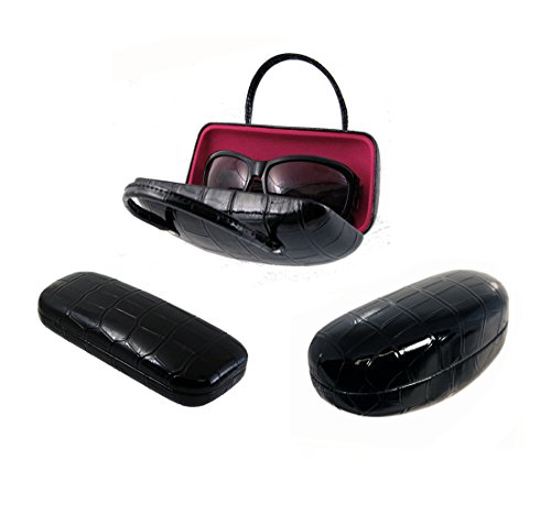 Premium Eyeglasses / Sunglasses Hard Case | 100% Money Back Guarantee | Many Colors | Medium & Large Size | Men & Women |