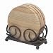 Dark Brown Upright Scroll Coaster Holder - Style h45