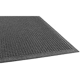 Guardian EcoGuard Indoor Wiper Floor Mat, Recycled Plactic and Rubber, 2'x3', Charcoal