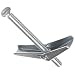 Zinc Plated Steel Toggle Bolt, Flat Head, Slotted Drive