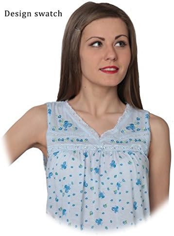 Designed For You Women's Floral Print V-Neck Sleeveless Nightgown 072 Yellow 1X