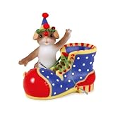 Charming Tales Mouse and Blue and Red shoe Figurine 3.25