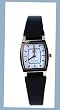 Q&Q Women's Black Elegant Leather Band Watch #Q313-301Y