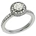 14k White 1.39 Ct Diamond Engagement Ring - Size 7.0