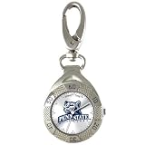 Colibri Pocket Watch Satin Silvertone Black Military Dial with Chain PWS095941W