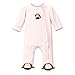 Little Me Baby-Girls Newborn Pretty Monkey Footie, Light Pink, Newborn
