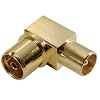 Vivanco 7/151-N Koaxial Winkeladapter vergoldet