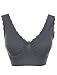 MB Trend Junior Size Seamless Sleeveless Padded Bra Crop Bralette with Lace Trim