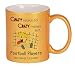 CRAZY PEOPLE DO CRAZY THINGS BUT Football Players ARE PERFECTLY SANE! Coffee Mug in Metallic Colors