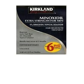 Kirkland  Minoxidil 5% Extra Strength Hair Regrowth for Men, 6 Month Supply