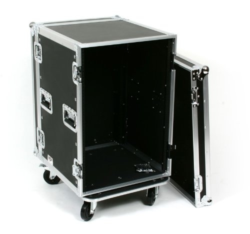 16 Space (16U) ATA Rack Amp Road Rack Case (20" Deep) w/ Casters
