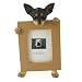 Black and White Chihuahua Dog 2.5 x 3.5-inch Handpainted Picture Frame