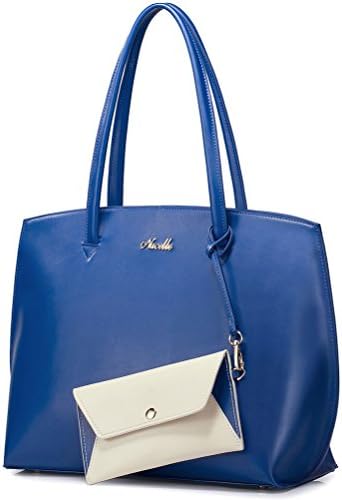 Fashionable Handbags 100% Genuine Leather Shoulder Bags for Women Royal Blue