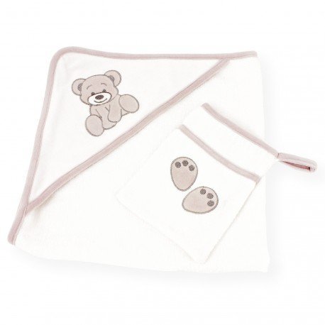 Imagen 3 de Conjunto de 2 piezas albornoz 'Pastelito' Tallas albornoz TU - A partir del naciemiento - Kinousses