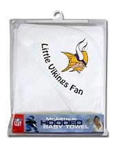 Minnesota Vikings Hooded Baby Towel (White)