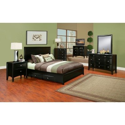 California King Storage Bed in Dark Espresso