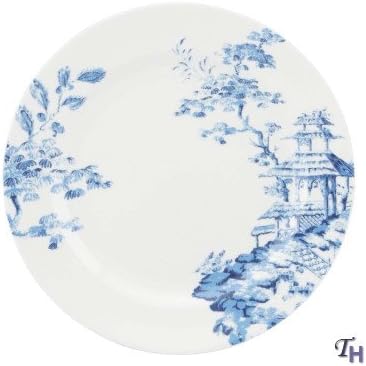 SCALAMANDRE BY LENOX TOILE TALE SKY BLUE Dinner plate