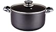 Imperial 8.5 Quart Stockpot With Glass Lid, Hammertone